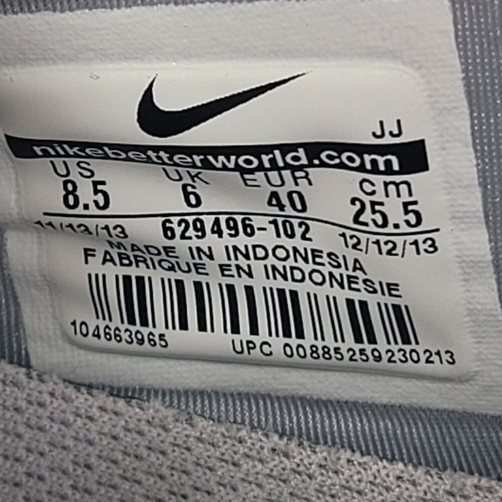 Nike Free 5.0 TR FIT 4 Women's White Gray Running Shoes 629496-102 US Size 8.5 - Picture 8 of 8